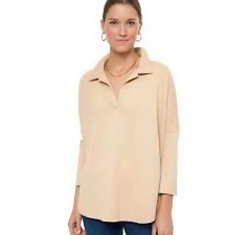 Tuckernuck x Pomander Place | Easy Polo Swing Sweatshirt XL/XXL Camel Tan